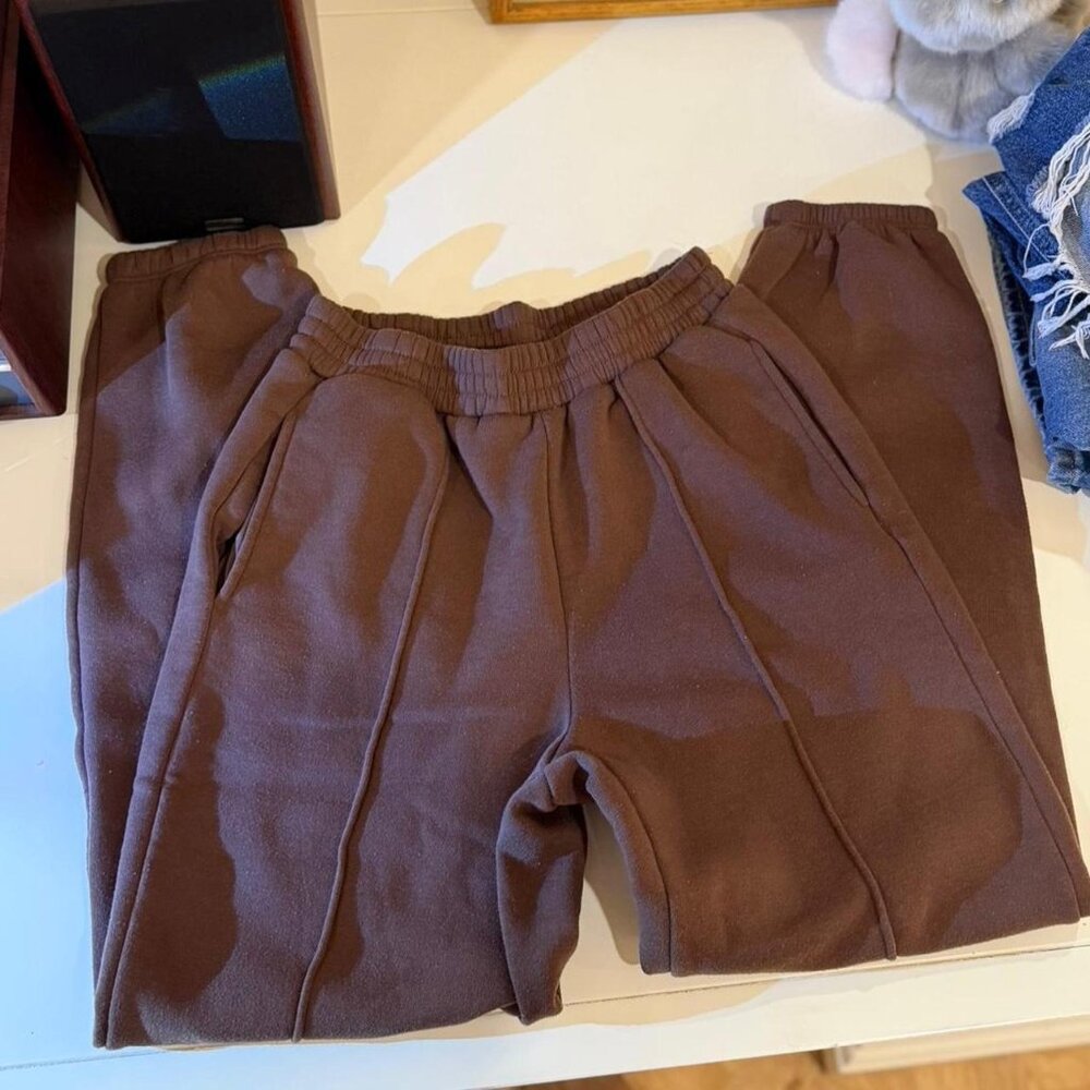Brown sweatpants